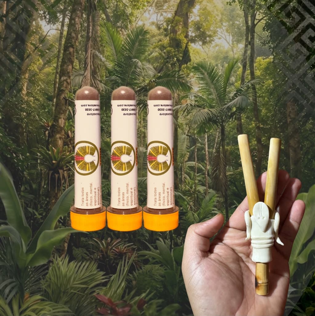 Kit Iniciantes: 3 Tubetes 25g + 1 Kuripe Tradicional