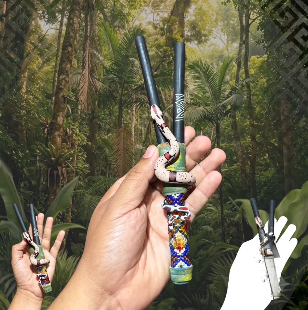 1 Kuripe com Miçangas e Jiboia Realista